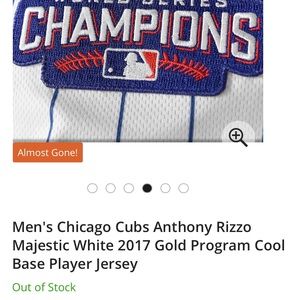 Chicago Cubs Rizzo Jersey